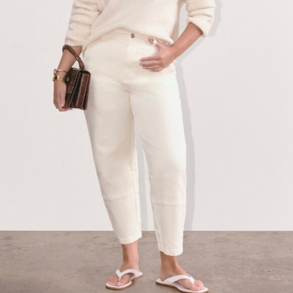 Everlane The Utility Barrel Pant in Bone Size 16 - Picture 1 of 5